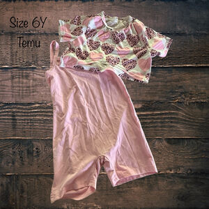 Size 6 Temu Romper Set